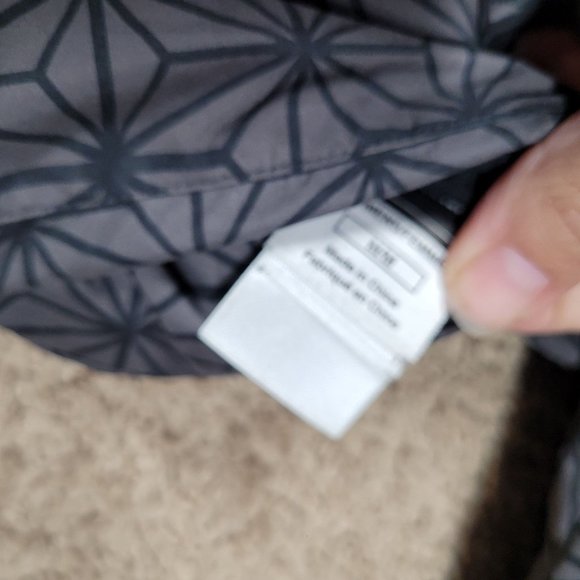 Womens The North Face Reversible Black Grey Geometric Print Full Zip Jacket Med - Picture 6 of 12